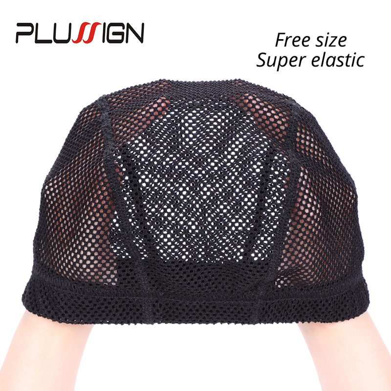 Wig Cap Stocking - Plussign Soft Crochet Wig Cap Thick