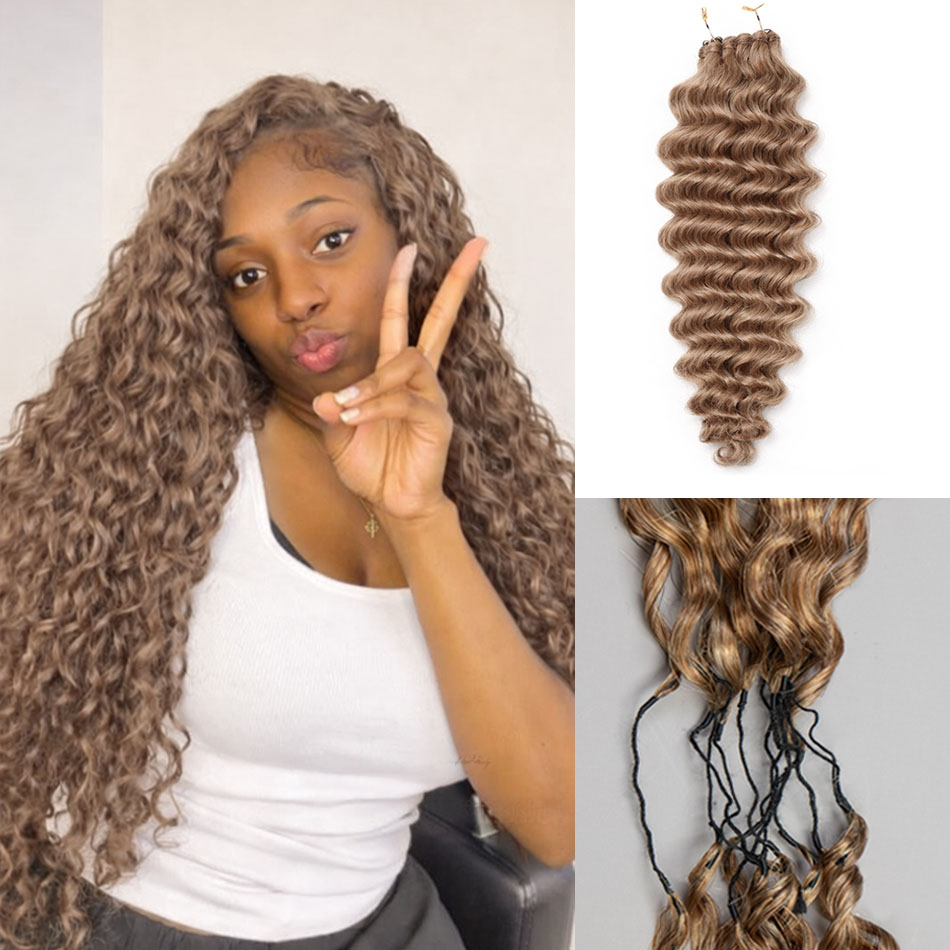 Hair Care Honey - Honey Brown Feather Crochet Human Hair