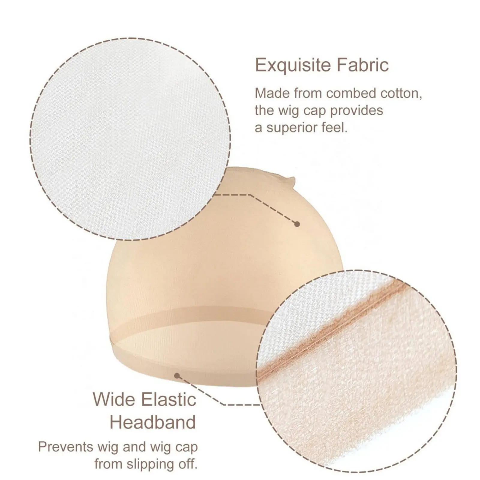 10pcs HD Wig Cap Invisible and - Wig Cap Stocking recension och pris