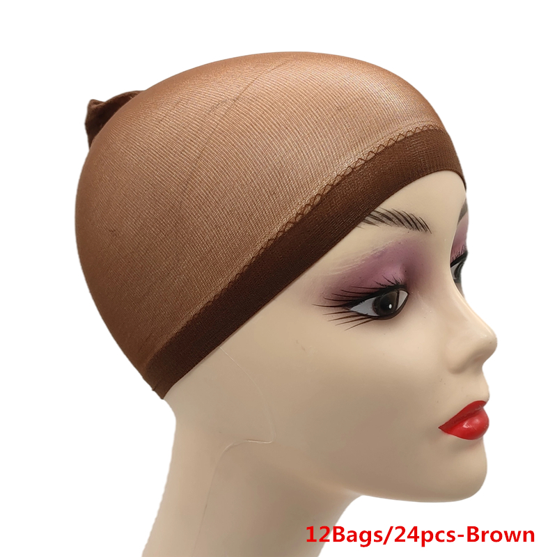 12Bag/24pcs Fashion Stretchabl - Wig Cap Stocking recension och pris