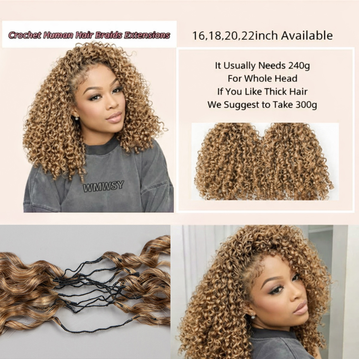15A Small Spirals Curly Honey  - Hair Care Honey recension och pris