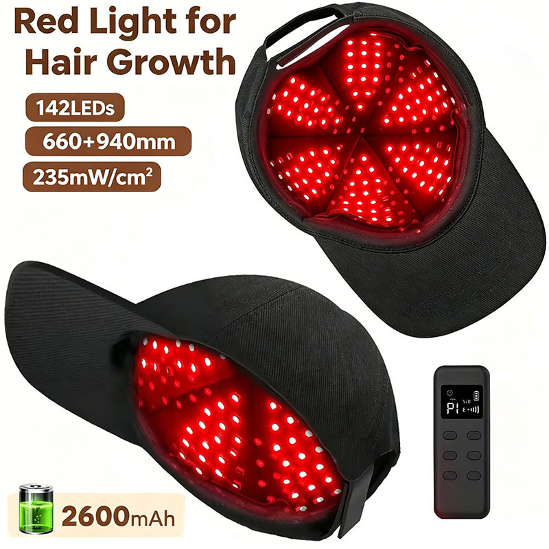 LED Red Light Therapy Hat For  - Hair Care Frizzy Hair recension och pris