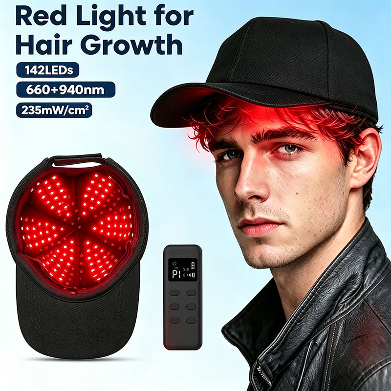 LED Red Light Therapy Hat For  - Hair Care Frizzy Hair recension och pris