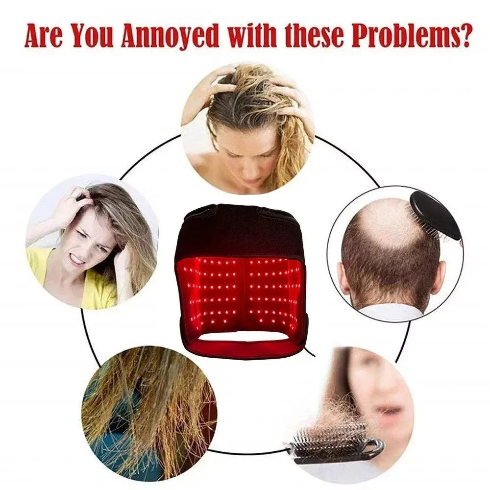 LED Red Light Therapy Hat For  - Hair Care Frizzy Hair recension och pris
