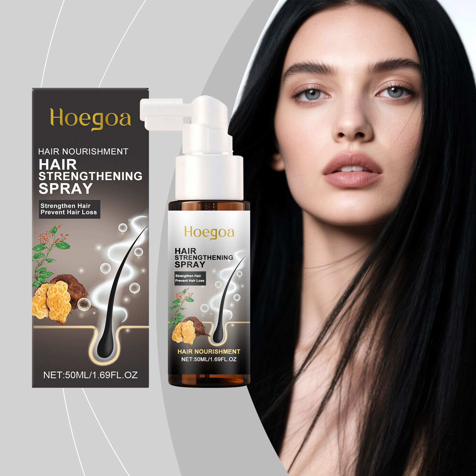 Hoegoa Hair Strengthening Spra - Hair Care For Hair Fall recension och pris