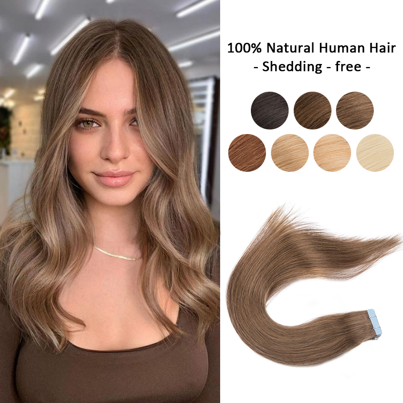 Human Remy Hair Tape In Wig 20 - Hair Care Color recension och pris