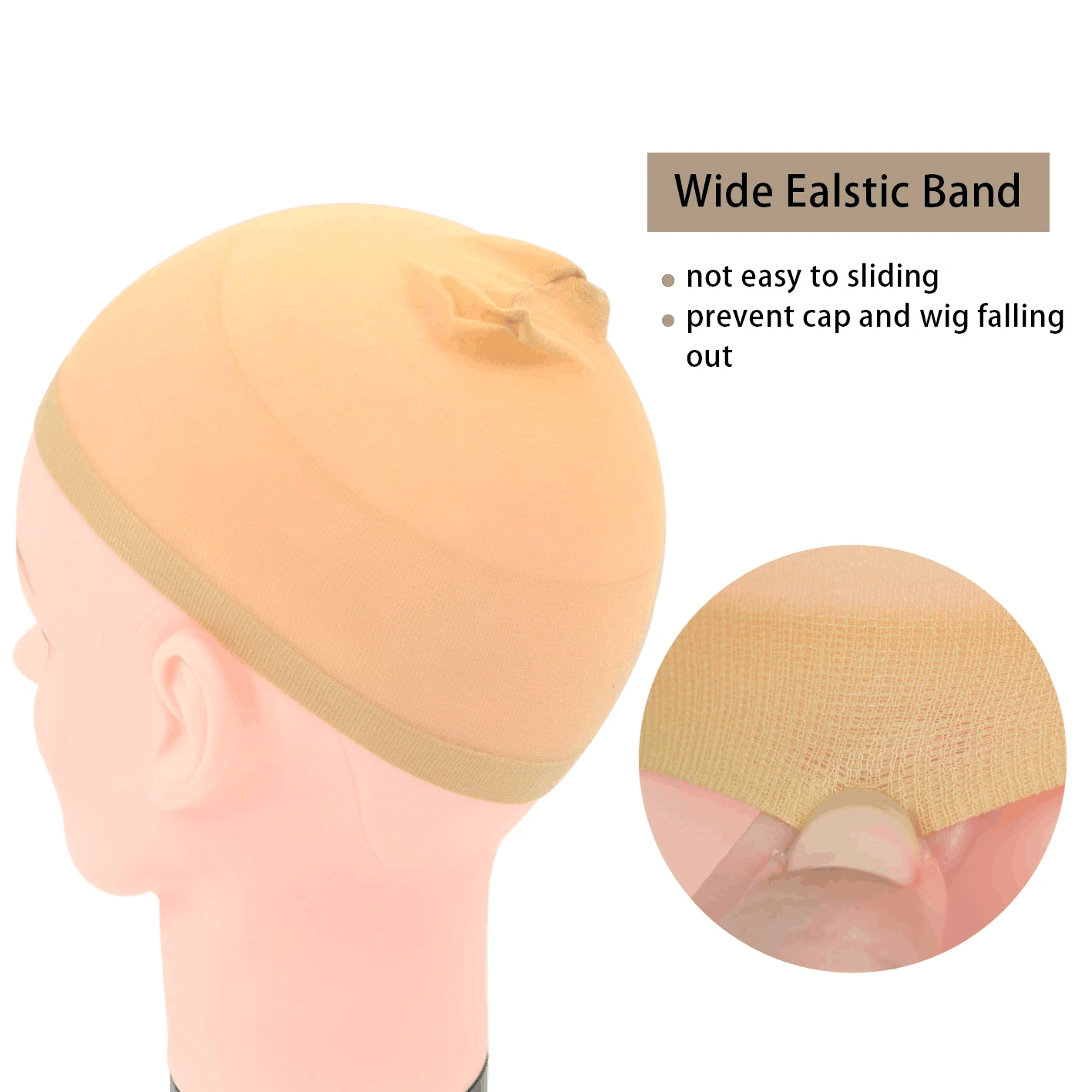 12Pcs Stocking Mesh Wig Cap St - Wig Cap Stocking recension och pris