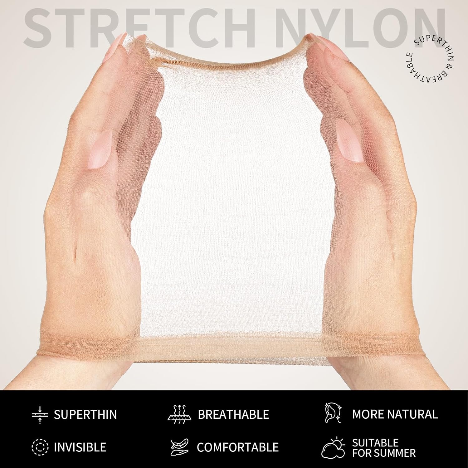 4/12pcs Ventilated Nylon Mesh  - Wig Cap Stocking recension och pris