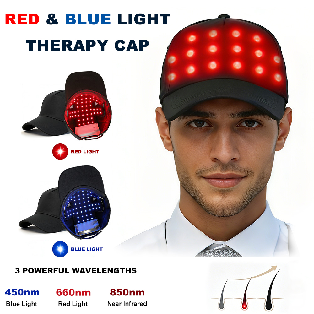LED Hair Care Cap with Red 660 - Hair Care Frizzy Hair recension och pris
