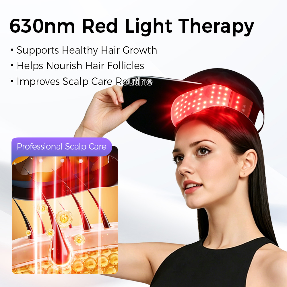 LED Hair Growth Cap Red Blue L - Hair Care Frizzy Hair recension och pris